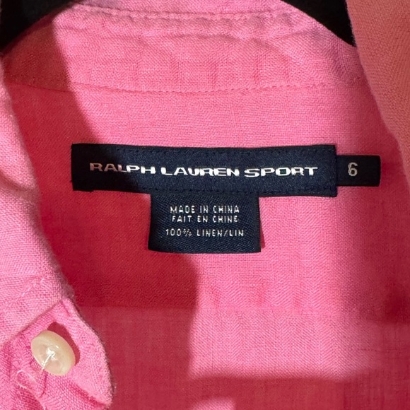 Ralph Lauren Sport 100% Linen Button Down - Picture 4 of 5